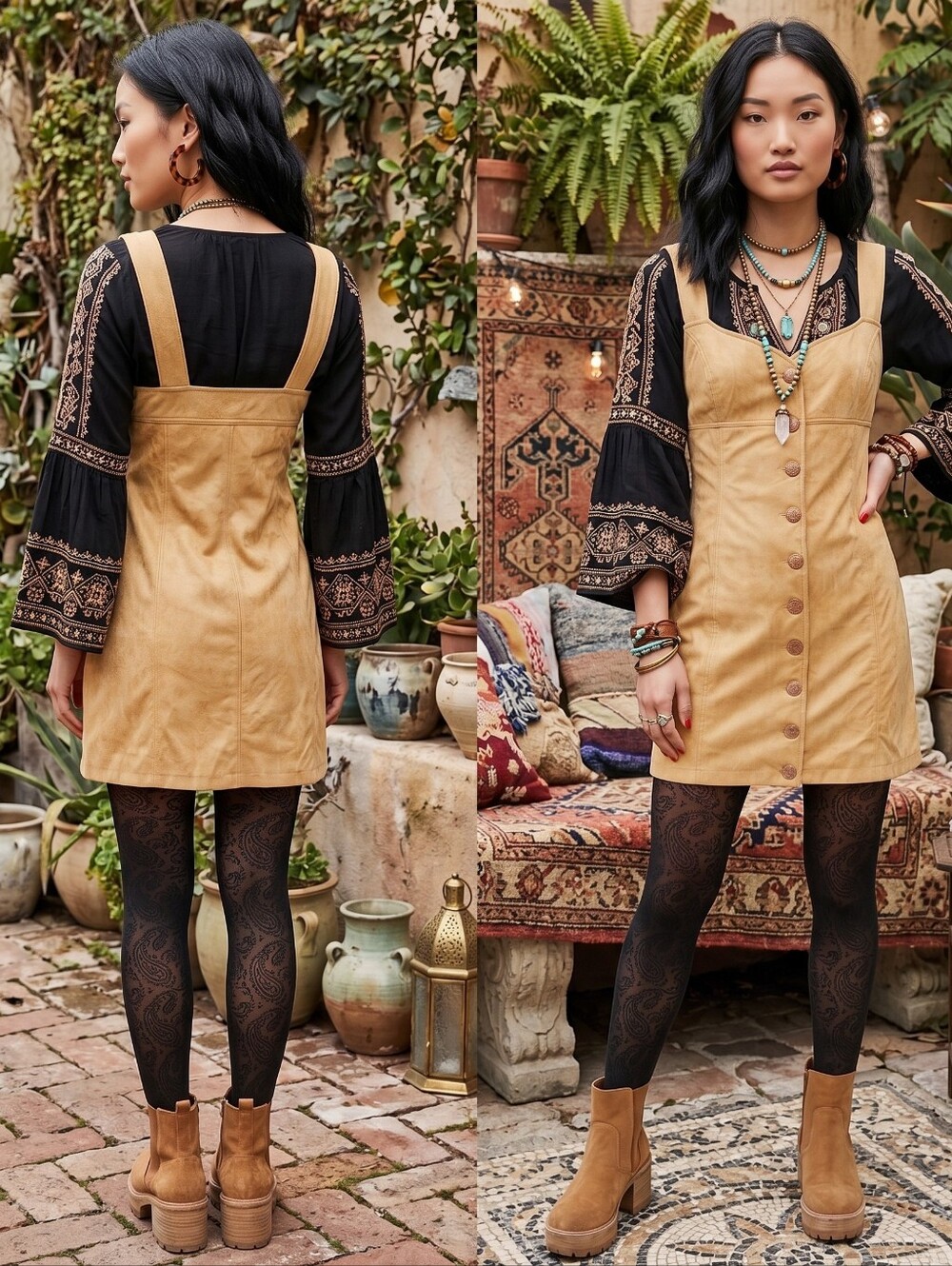 NEW Free People Goldie Mini Dress In Metallic Gold Vegan Leather size 8 / Medium